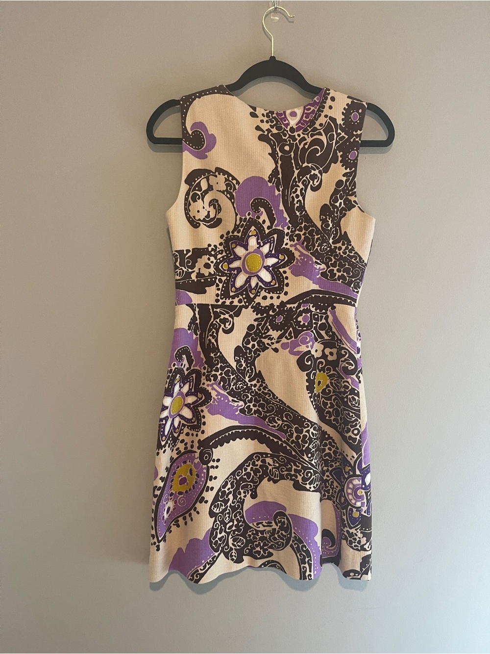 Kate Spade Keiran Dress Hydrangea Moroccan Paisley Cotton Sheath Size 4 - Picture 8 of 11